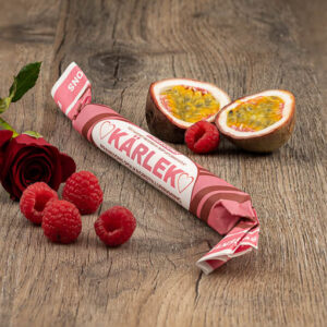 Kärlek (hallon/passionsfrukt)