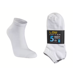 Låg bomullsstrumpa 5-pack